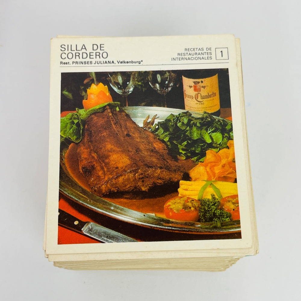 Salvat Recipe Cards Recetas Restaurantes Internacionales Spanish 1978 402 Cards